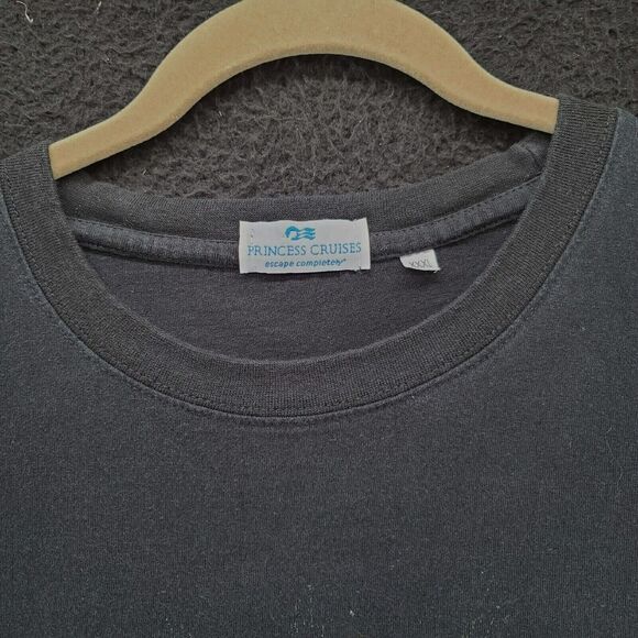 Princess Cruise Mens T-Shirt Black Size XXXL 100% Cotton St. Petersburg Imperfec - Picture 7 of 12